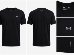 under negra Playera Under Armour Velocity Hombre Negra Running