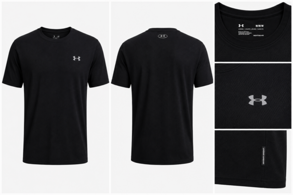 under negra Playera Under Armour Velocity Hombre Negra Running