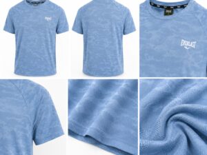 everlast azul Playera Everlast Deportiva Jacquard Camuflaje Azul Hombre