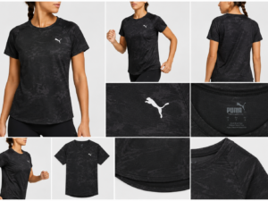 Playera Puma Run Velocity Mujer Negra | Ligera y Cómoda para Entrenamiento