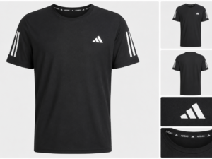 Playera Adidas Own The Run Hombre Negra | Running Ligera y Transpirable