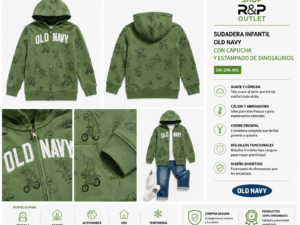 old verde Sudadera Infantil Old Navy Verde con Capucha y Estampado de Dinosaurios