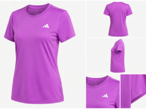 adidas violeta Playera Adidas Aeroready Designed 2 Move Sport Mujer Violeta