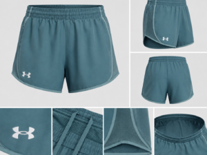Short Under Armour Fly-By Mujer Azul Claro | Ligero y Transpirable para Running