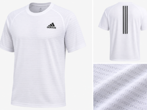 Playera Adidas Run It Hombre Blanca para Entrenamiento | Ligera y Transpirable