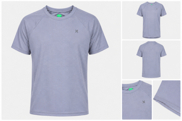X10 azul Playera Deportiva X10 Kids Training Color Azul de Secado Rápido
