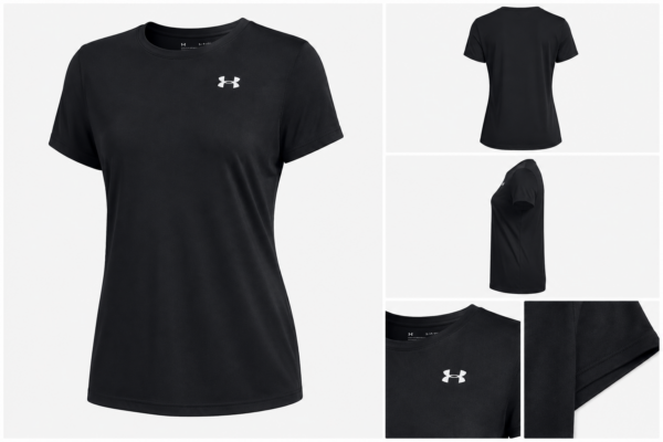 ua negra Playera Under Armour Mujer Negra Training Manga Corta Deportiva