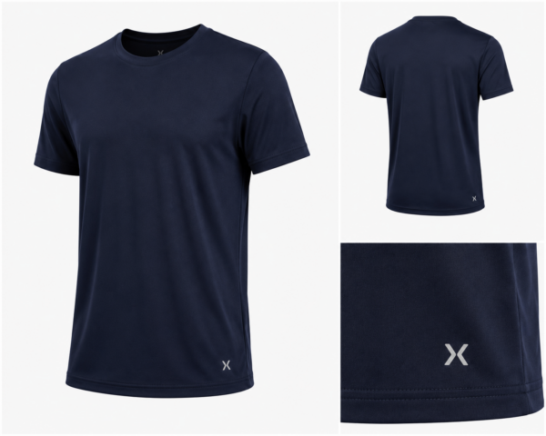x10 azul Playera Deportiva X10 Hombre Azul Marino Entrenamiento Manga Corta