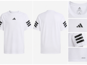 Playera Adidas Future Icons 3 Franjas Niño Blanca | Entrenamiento Deportivo