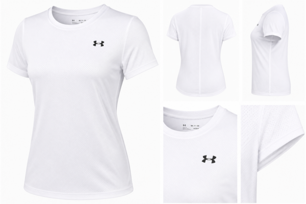 Ua blanca Playera Under Armour Tech Mesh Mujer Blanca | Ligera y Transpirable