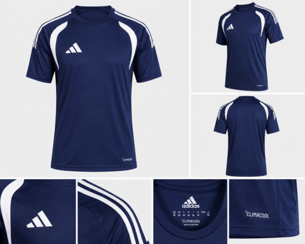 Adidas azul Playera adidas Tiro Jersey Hombre Azul