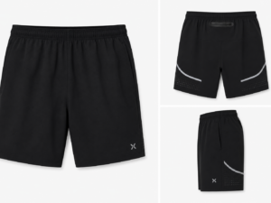 Short Deportivo X10 para Correr Hombre con Bolsillos Negro