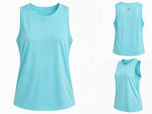 Playera ASICS Deportiva Sin Mangas para Mujer Aqua